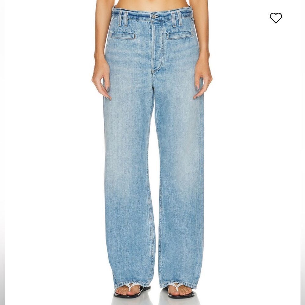 Citizens of Humanity Gaucho Wide Leg Trouser Jeans Light Wash Sz 24